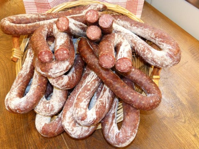 Saucisse sèche (maison)